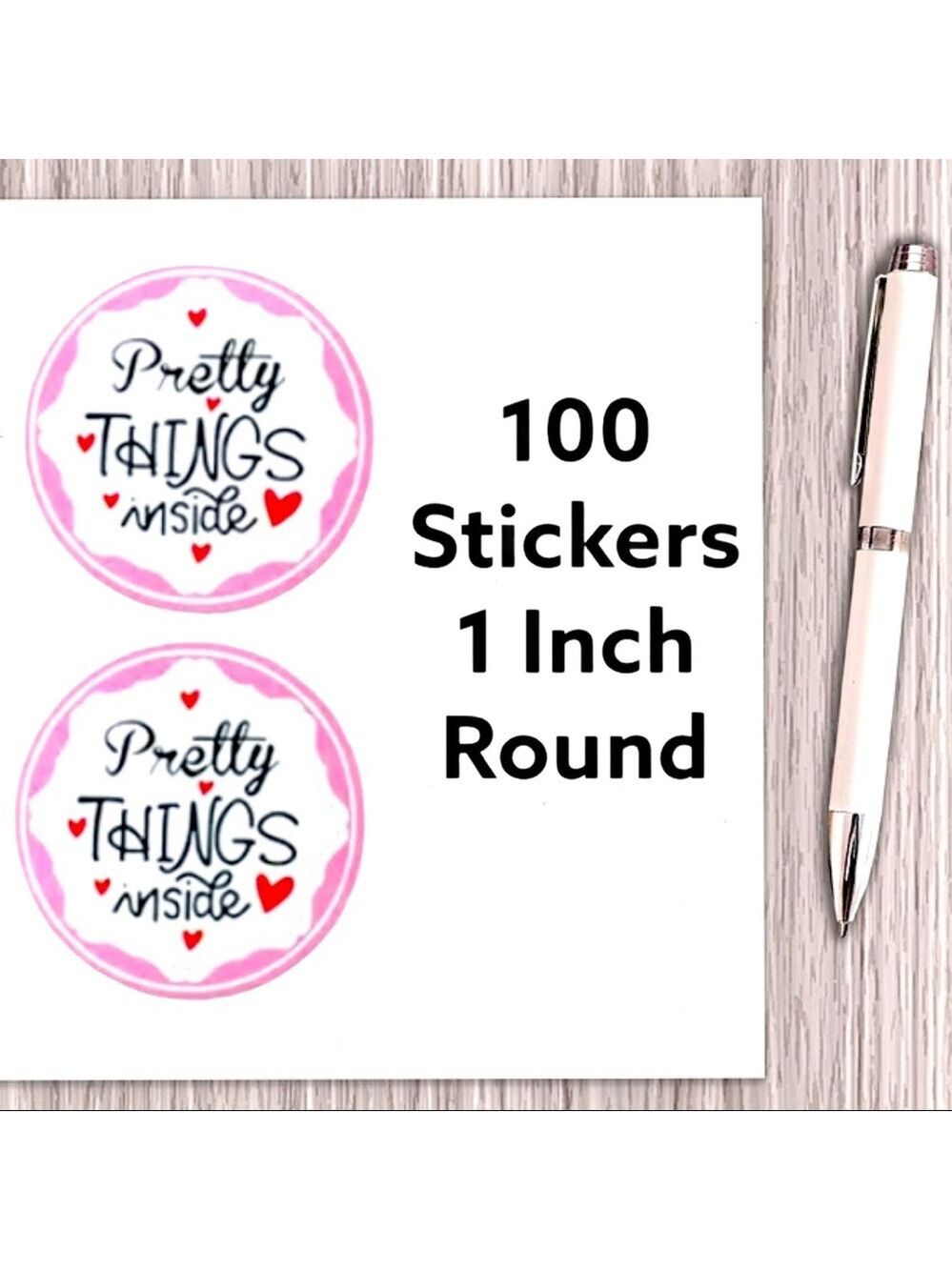 100 Pretty Things Inside Stickers PRICE IS FIRM - Picture 1 of 2